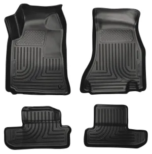 2008-2010 Dodge Challenger Front & 2nd Seat Floor Liners - Black