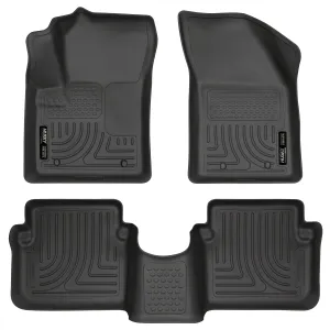 2011-2014 Chrysler 200 4 Door / Dodge Avenger Front & 2nd Seat Floor Liners - Black