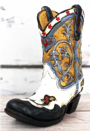 4.75" Resin cowboy boot