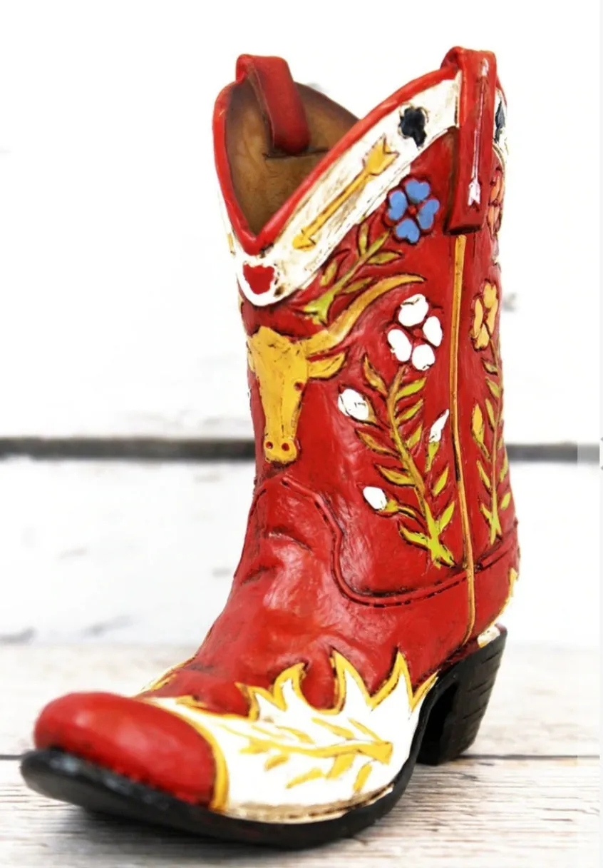 4.75" Resin cowboy boot