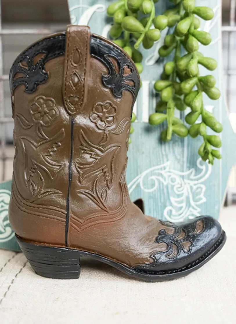 4.75" Resin cowboy boot