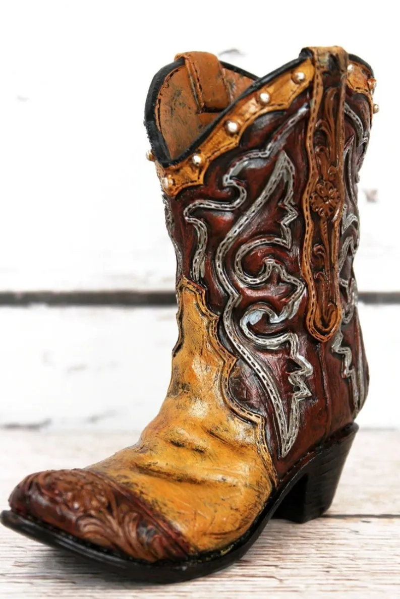 4.75" Resin cowboy boot