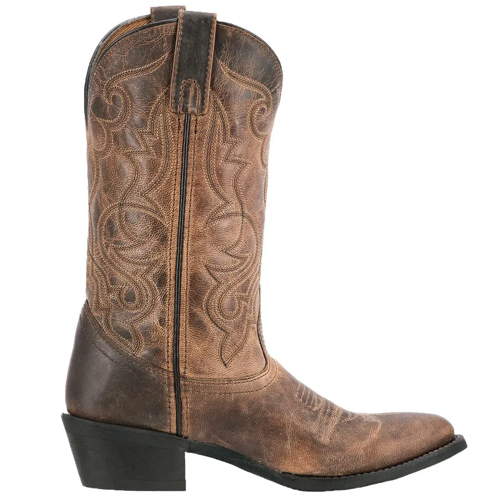 51112 Laredo Women's Maddie Tan Leather Western Cowboy Boot