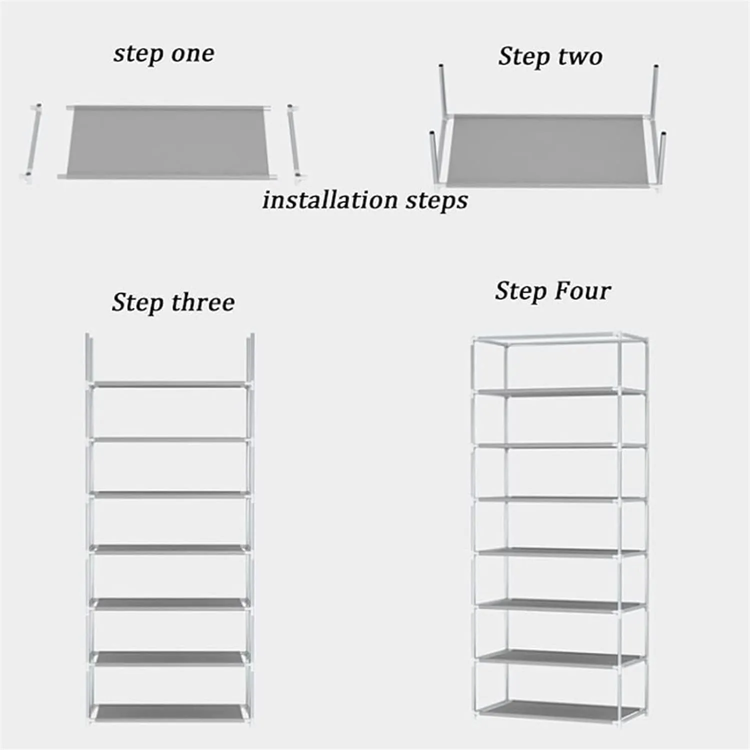 8 Layer Printed Shoe Rack