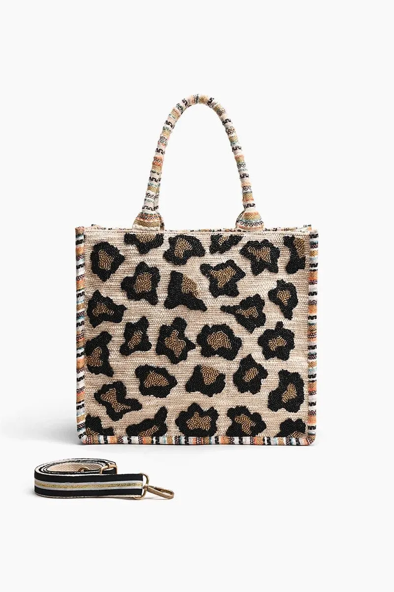 AB23-729 Luxe Leopard Day Tote