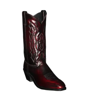 Abilene Boots Mens 12in USA Dress Toe Black Cherry Cowhide Cowboy Boots