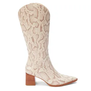 Addison Snake Pointed Toe Cowboy Boots