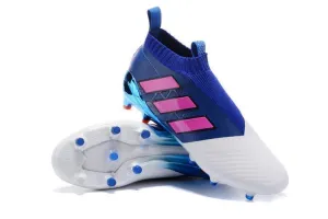 Adidas Ace 17  Purecontrol FG Soccer Cleats Blue White Pink