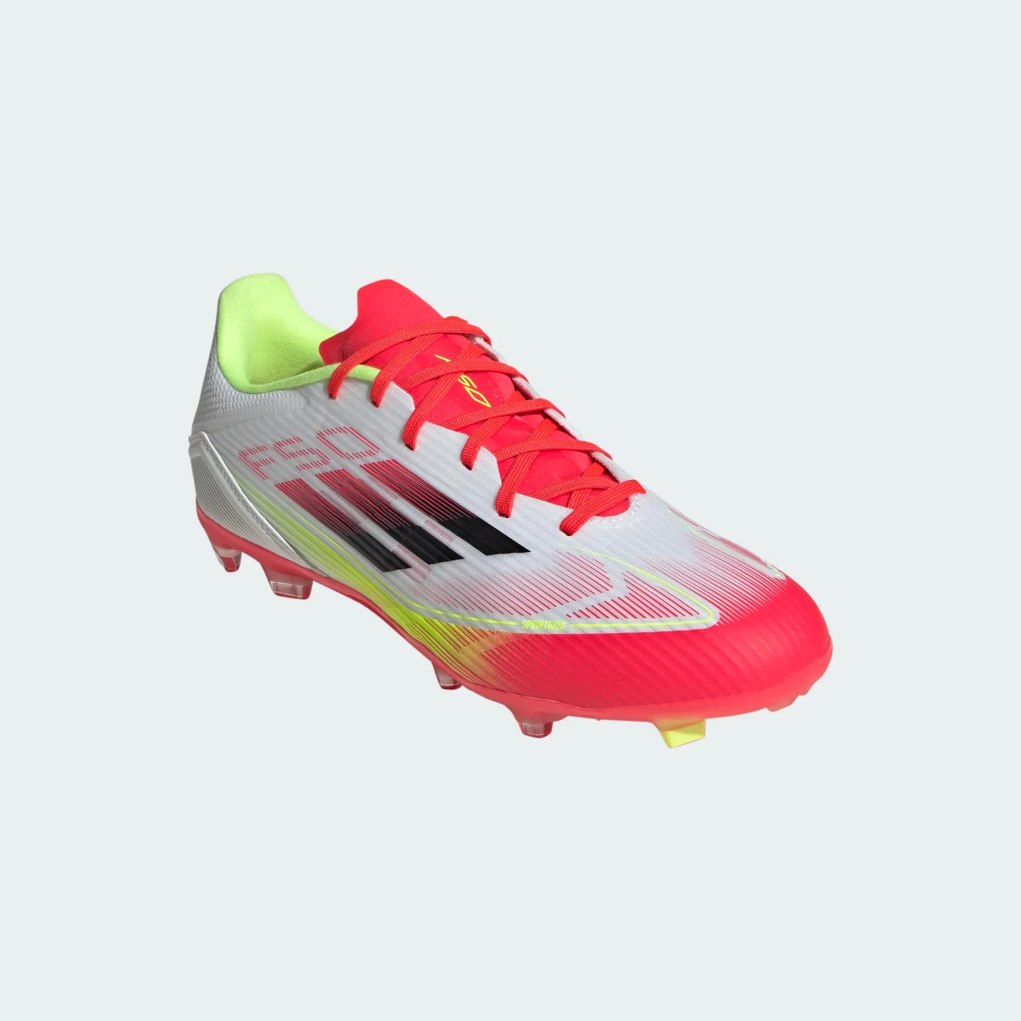 Adidas F50 League FG/MG-White/Black/Yellow