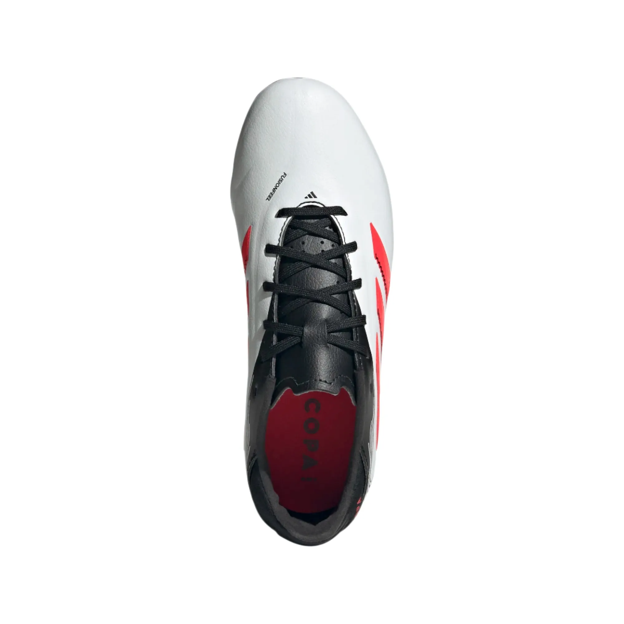 Adidas Jr Copa Pure III League FG/MG-White/Lucid Red/Black