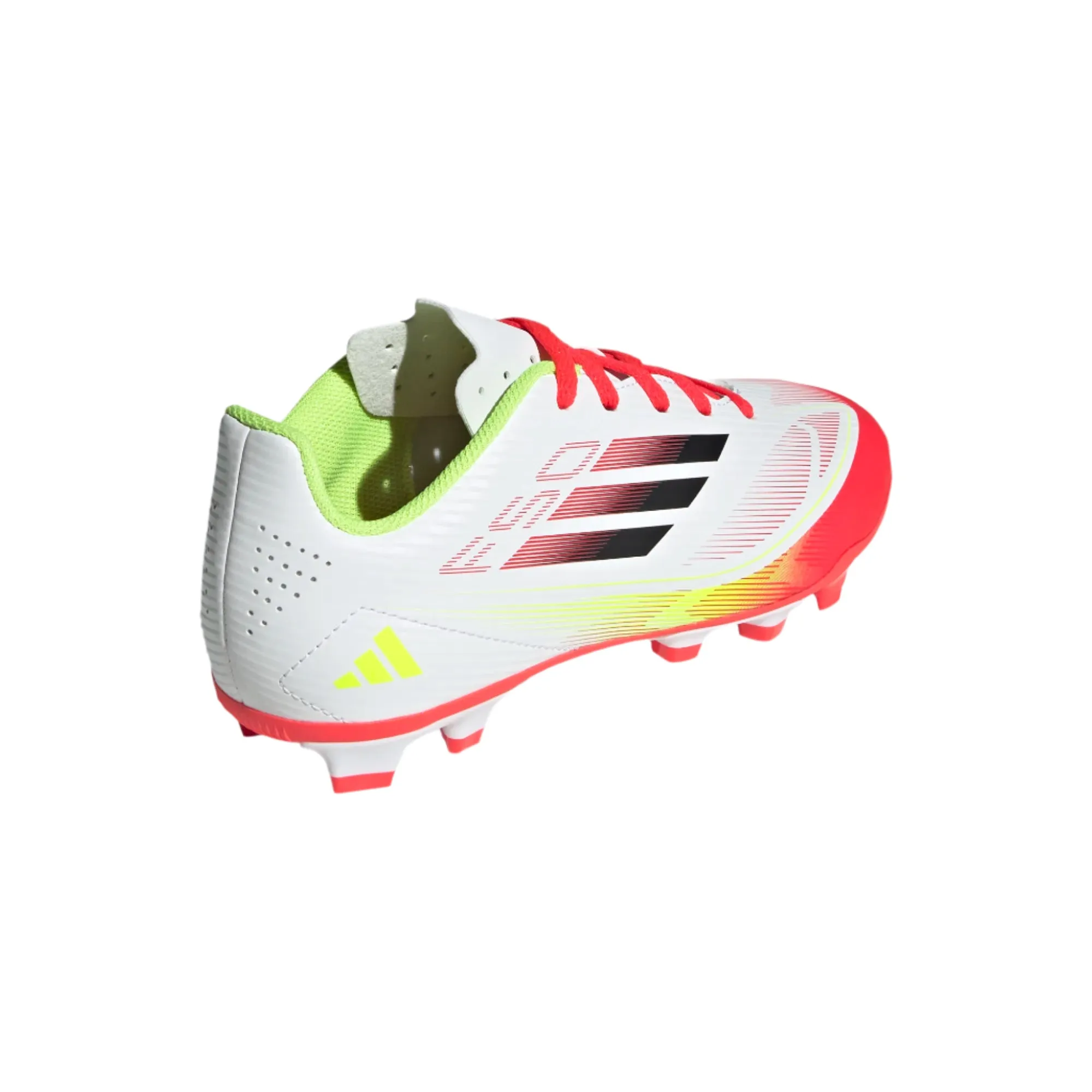 Adidas Jr F50 Club FG/MG-White/Red/Yellow