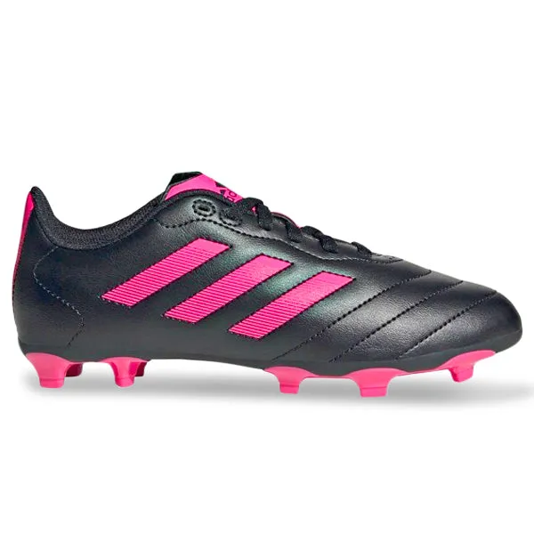 adidas Jr. Goletto VIII Firm Ground Soccer Cleats (Black/Team Shock Pink)