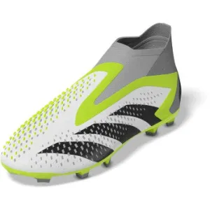 adidas Junior Predator Accuracy  FG - White/Black/Lucid Lemon