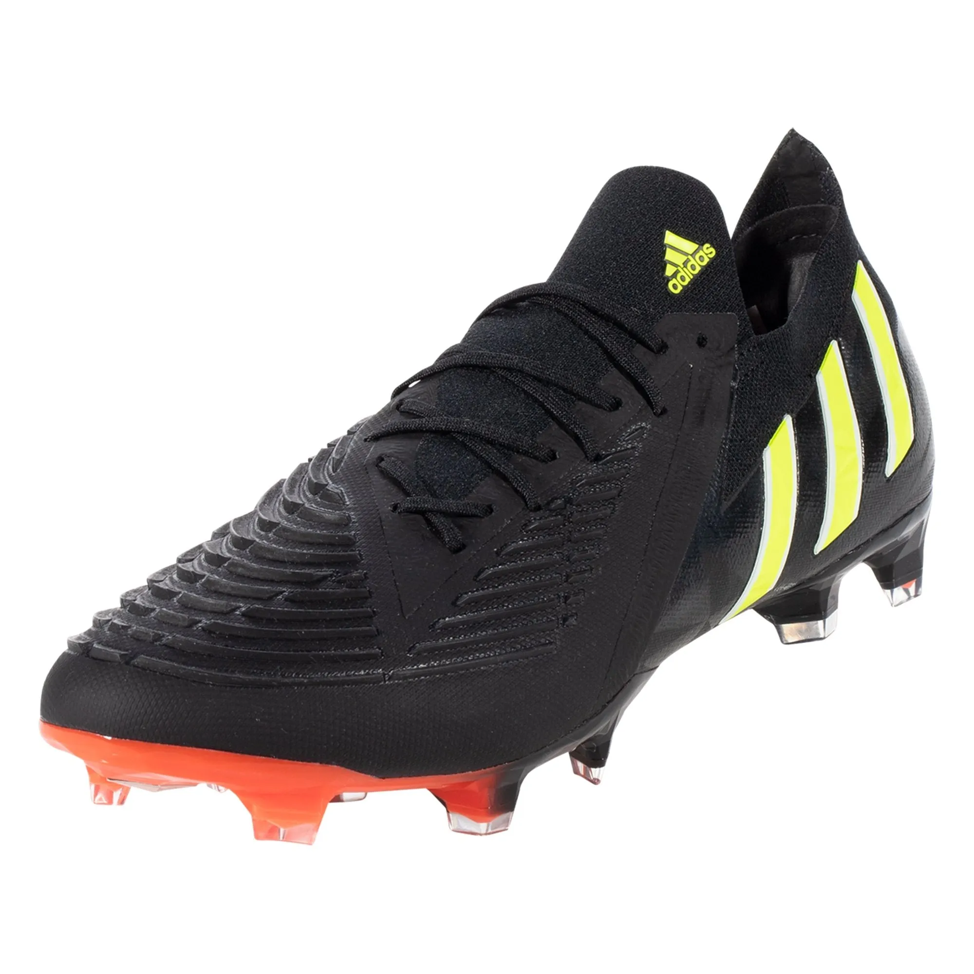 adidas Predator Edge.1 Low Cut FG Firm Ground Soccer Cleat - Core Black/Team Solar Yellow/Solar Red