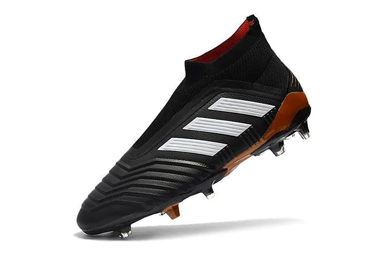 Adidas Predator FG Cleats  Black/White/Red