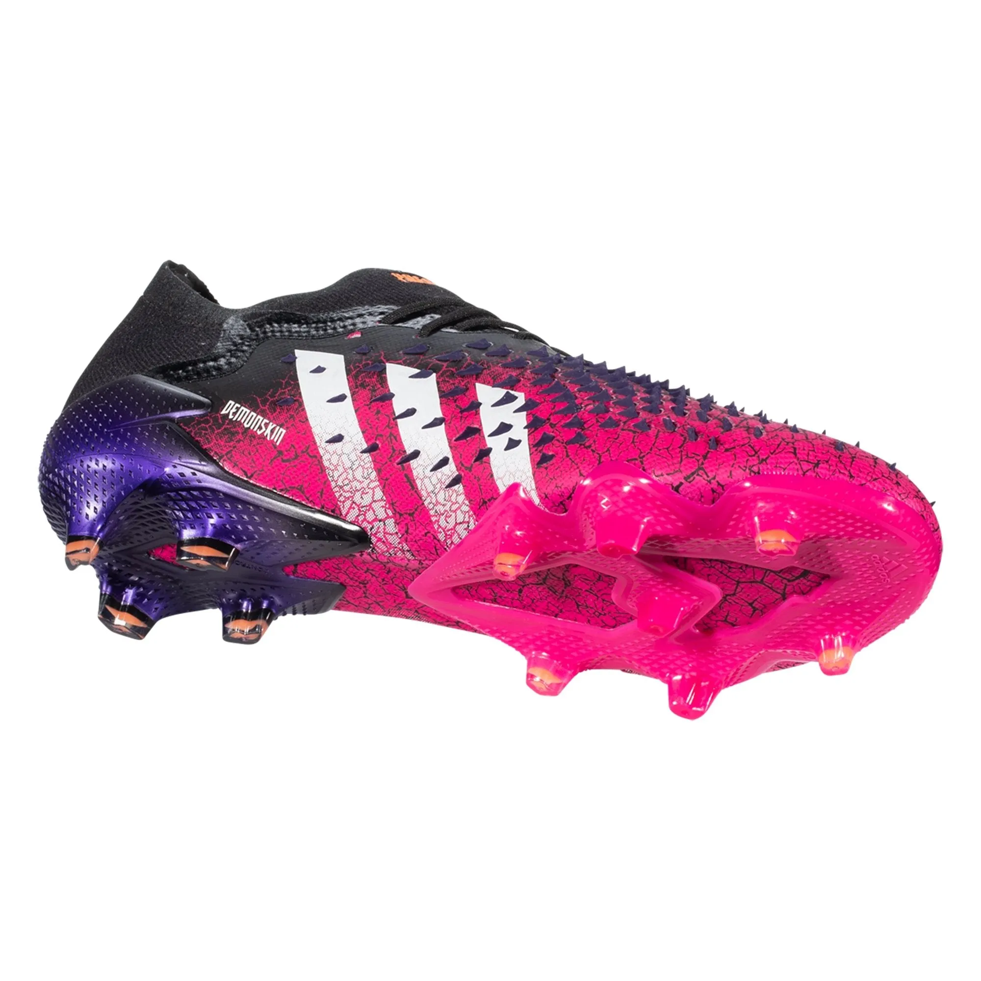 adidas Predator Freak .1 Low-Cut FG Firm Ground Soccer Cleat - Core Black/Cloud White/Shock Pink