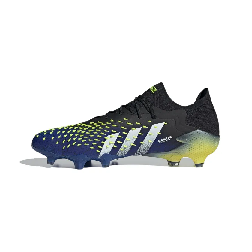 Adidas Predator Freak . 1 Low FG - Core Black/Cloud White/ Solar Yellow