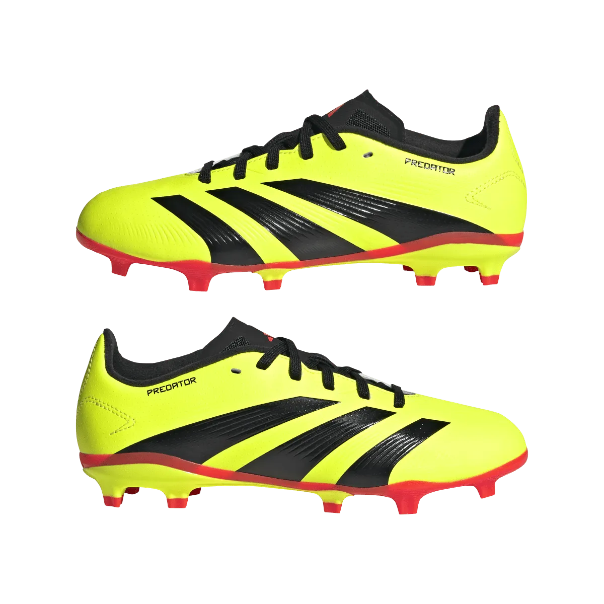 Adidas Predator League FG Youth Soccer Cleat IG7747 Yellow / Black / Red