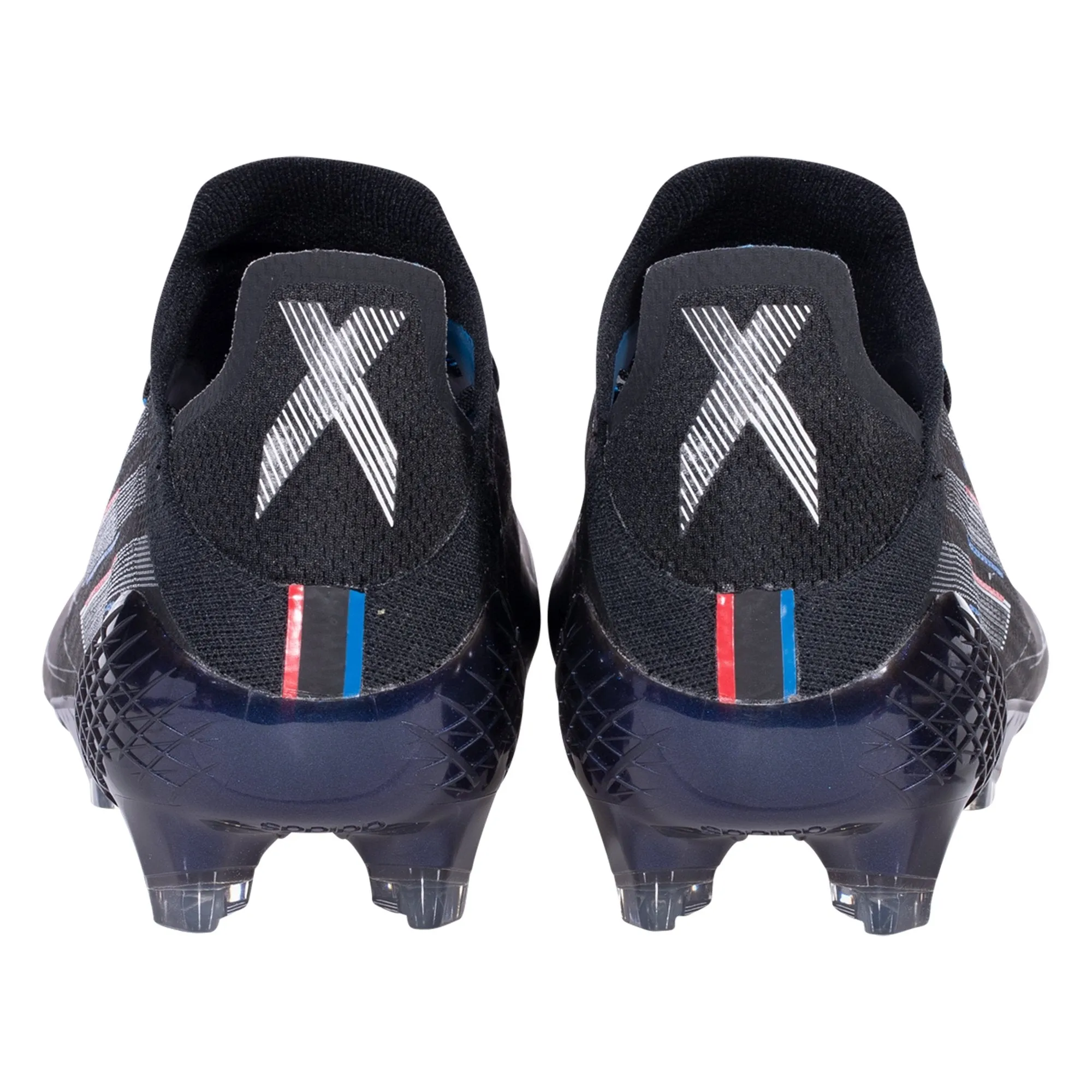 adidas X Speedflow.1 FG Firm Ground Soccer Cleat: Core Black/White/Vivid Red