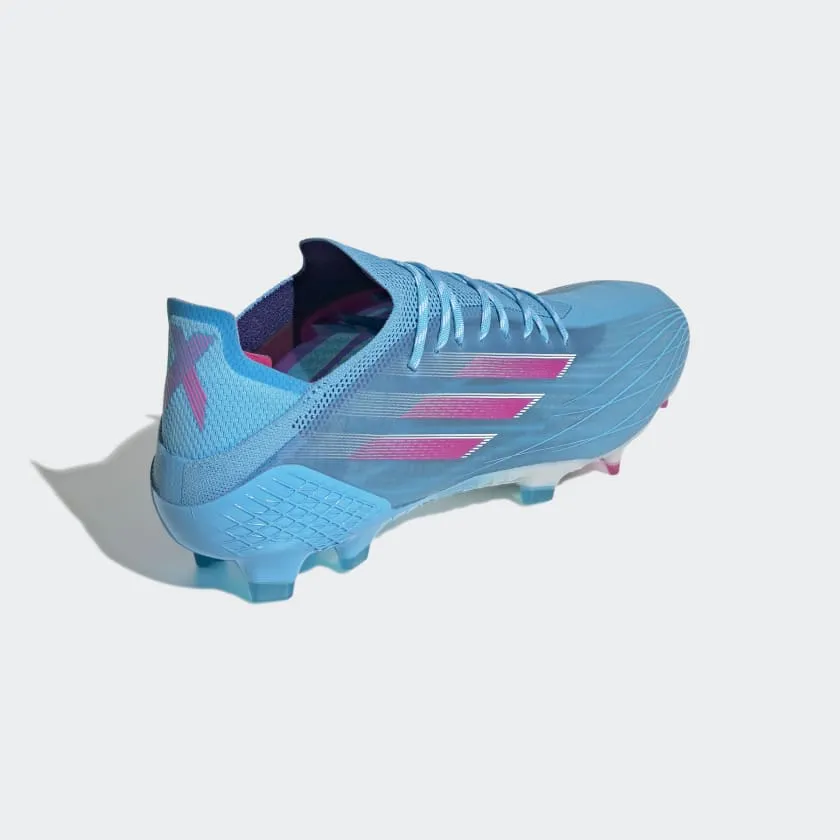 adidas X SPEEDFLOW.1 FG Soccer Cleats GW7457 BLUE/PINK/WHITE