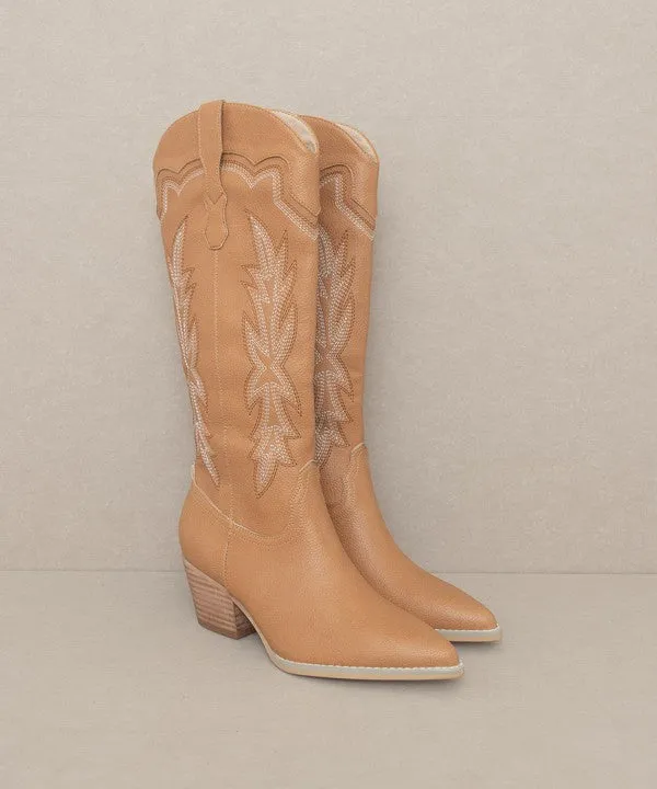 Ainsley - Embroidered Cowboy Boot