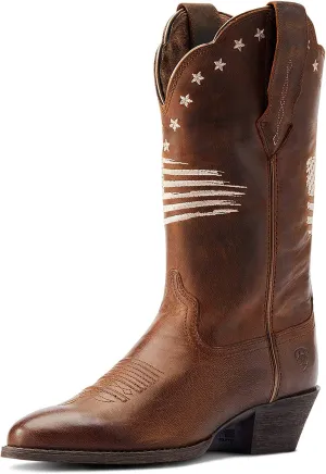 Ariat Women's Heritage R Toe Liberty Stretchfit Western Boot, Sassy Brown