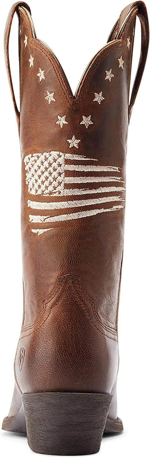 Ariat Women's Heritage R Toe Liberty Stretchfit Western Boot, Sassy Brown