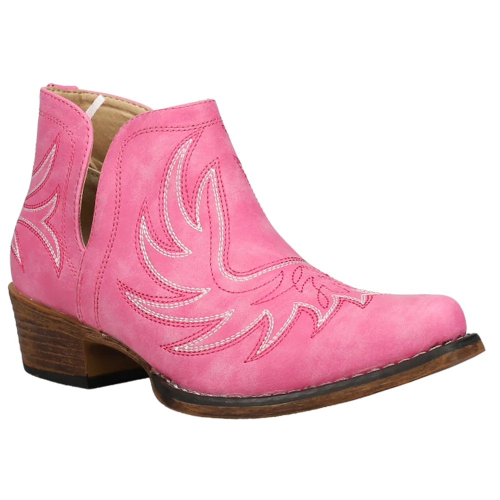 Ava Embroidered Snip Toe Cowboy Booties