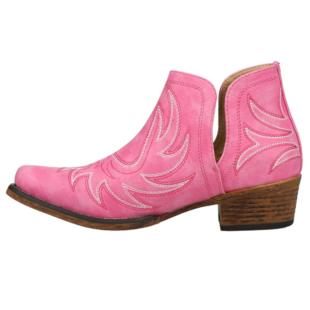 Ava Embroidered Snip Toe Cowboy Booties