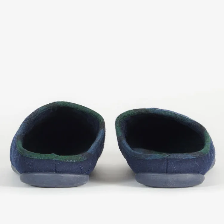 Barbour Swinburne Mule Slippers - Navy