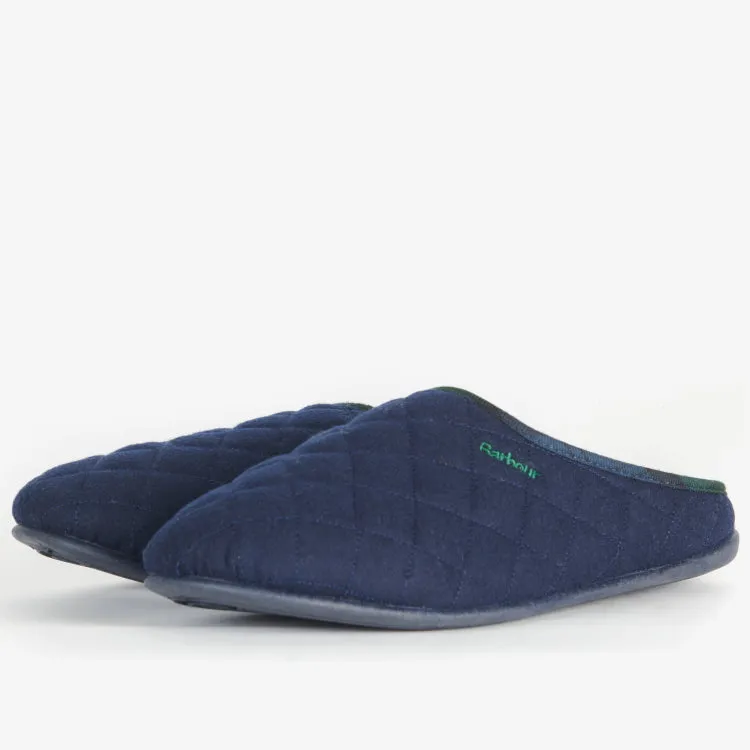 Barbour Swinburne Mule Slippers - Navy