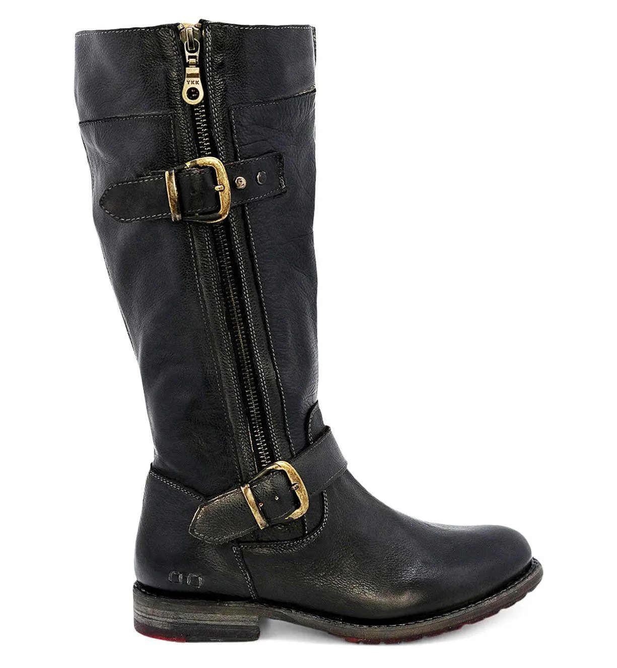 Bed Stu Women's Gogo Lug Black Rustic Wide Calf Boots F321017-BKRS