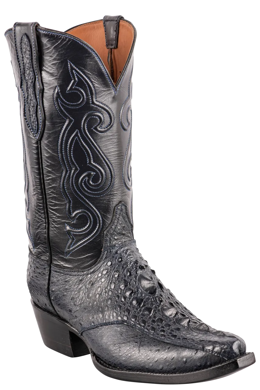 Black Jack Exclusive Snapping Turtle Cowboy Boots - Navy