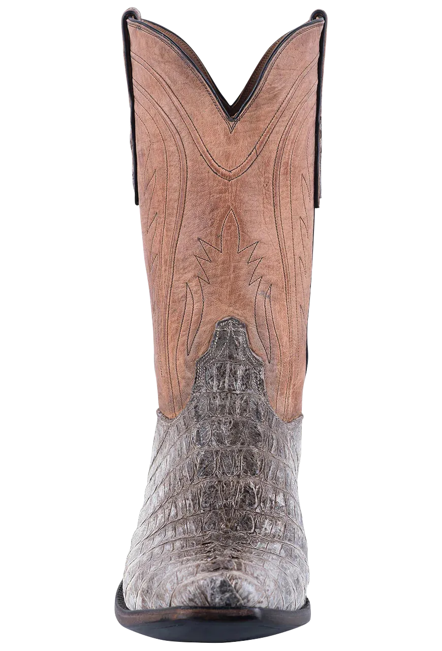 Black Jack Men's Caiman Tail Exclusive Cowboy Boots - Natural