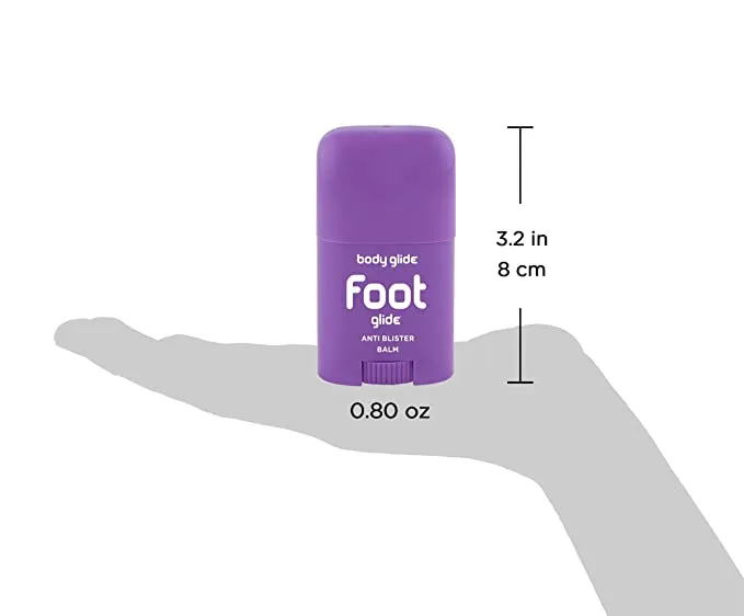 Body Glide Foot Glide Anti Blister Balm, 0.8oz: blister prevention for heels, shoes, cleats, boots, socks, and sandals.