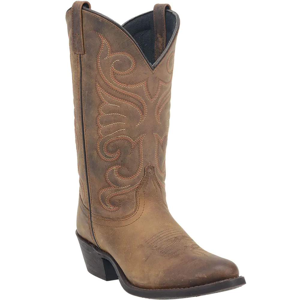 Bridget Embroidered Round Toe Cowboy Boots