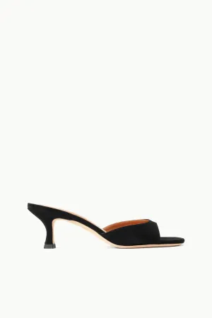 Brigitte Mule - Black Suede