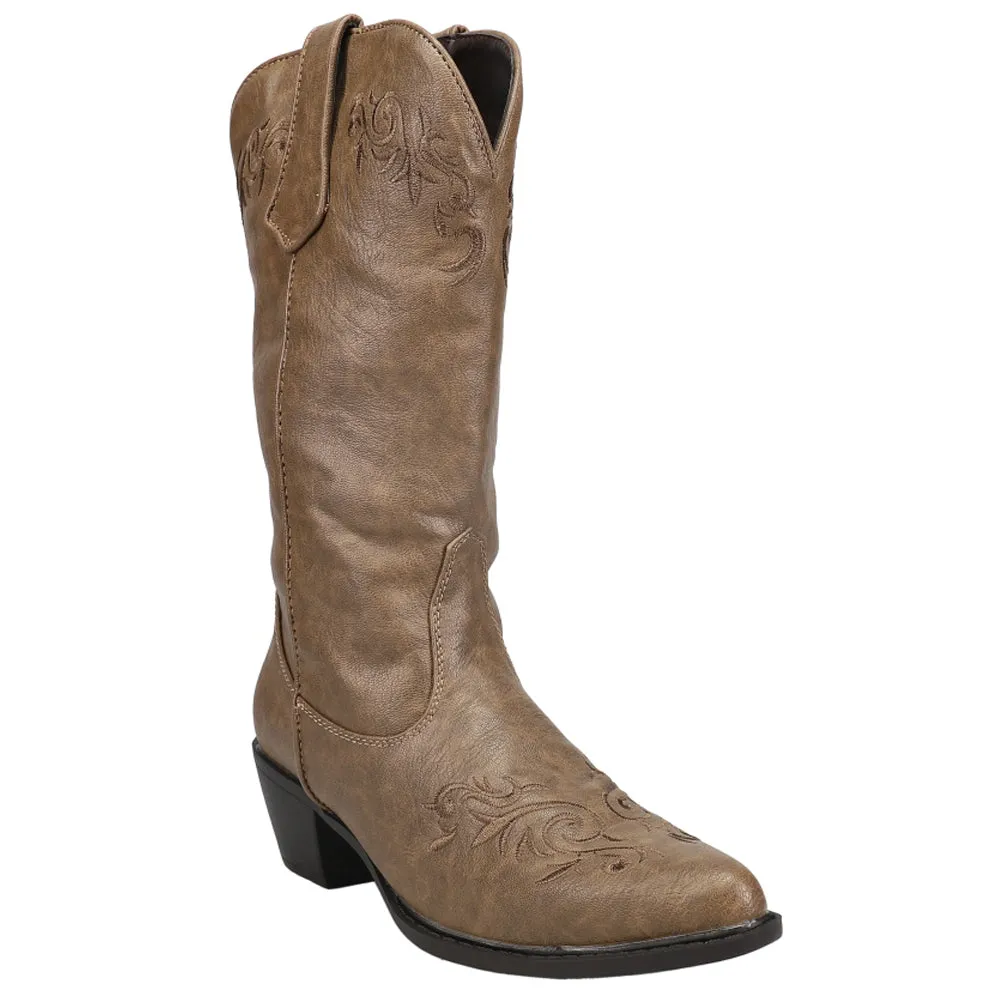 Brooklyn Round Toe Cowboy Boots