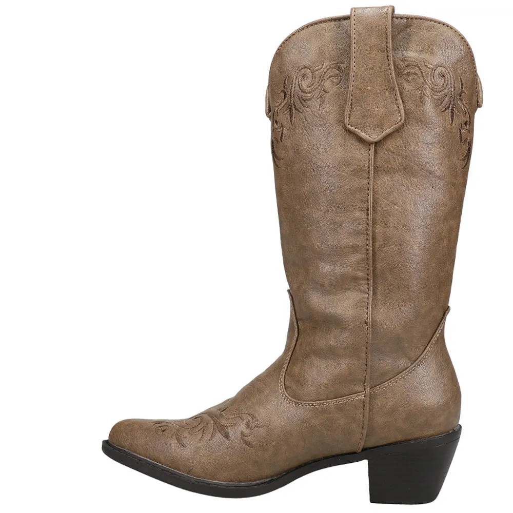 Brooklyn Round Toe Cowboy Boots