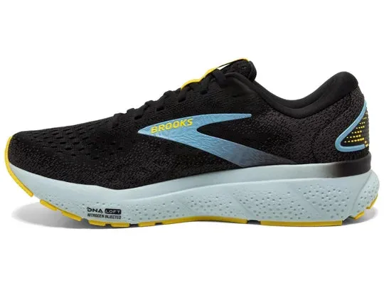 Brooks | Ghost 16 | Men's | Black/Forged Iron/Blue