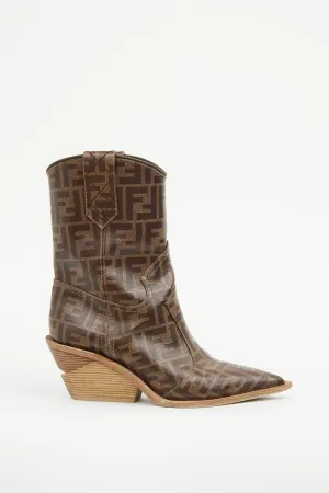 Brown Zucca Cowboy Boot