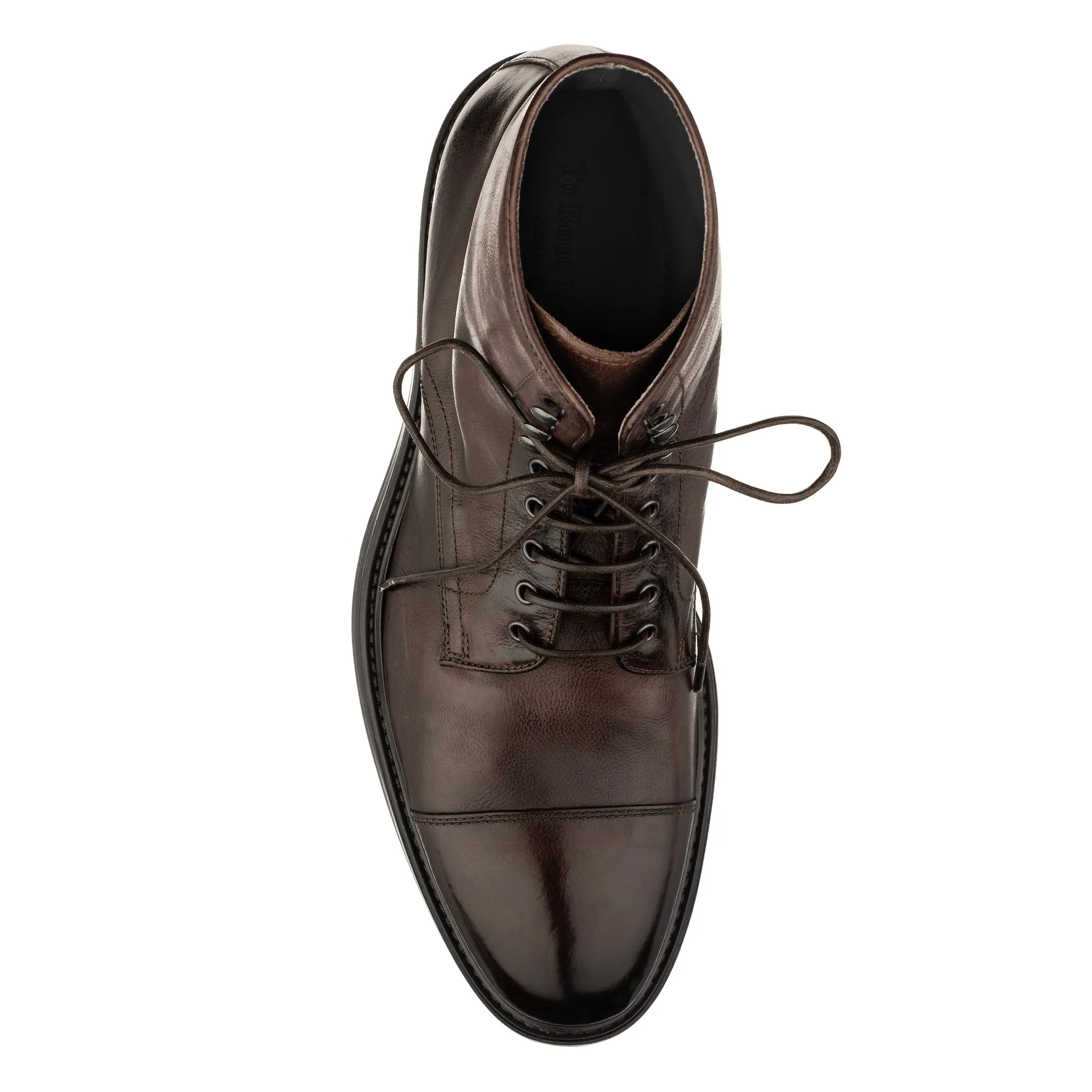 Burkett Dark Brown Cap Toe Boot