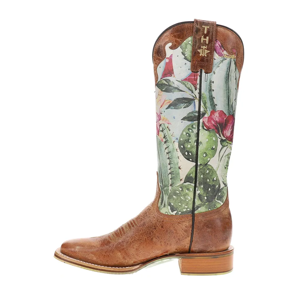 Cactilicious Floral Square Toe Cowboy Boots