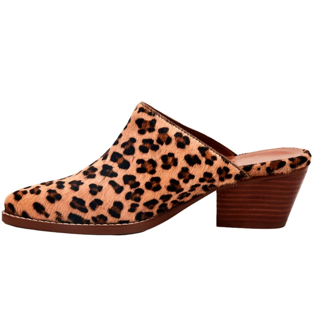 Camelot Leopard Mules