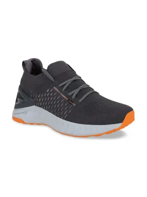 Campus Men Grey & White Street Run Mesh Running Shoes