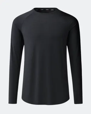 Cardinal Long Sleeve Black Workout Shirt