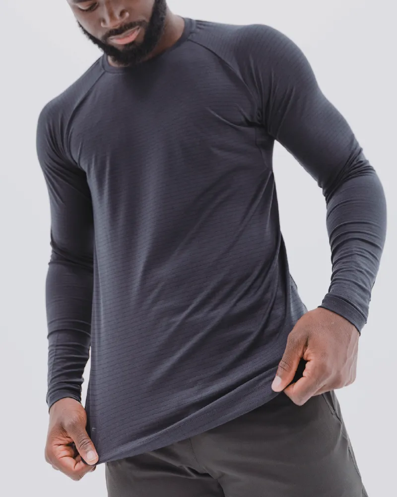 Cardinal Long Sleeve Black Workout Shirt