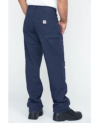 Carhartt FRB159 Men's Flame Resistant Canvas Pant,Dark Navy,38 x 34