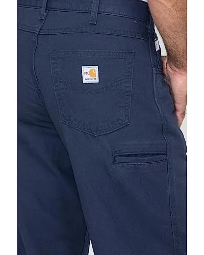 Carhartt FRB159 Men's Flame Resistant Canvas Pant,Dark Navy,38 x 34