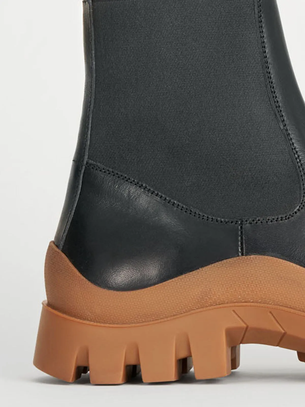 Catania Black Terra Chunky Ankle Boots